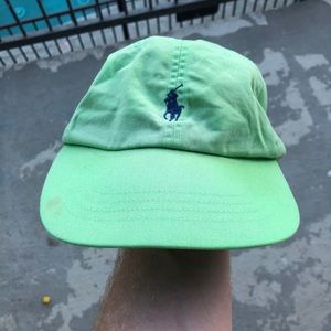 Like green polo Ralph Lauren strapback dad hat